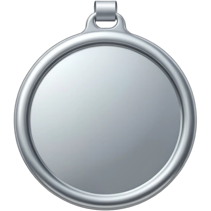 silver medal with no engraved on it emoji