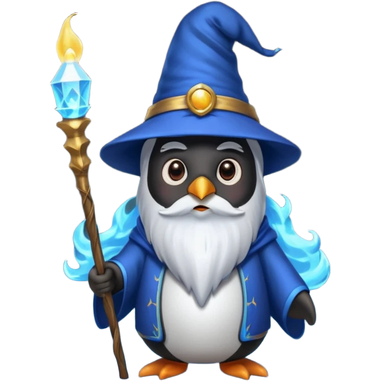 Penguin Wizard emoji