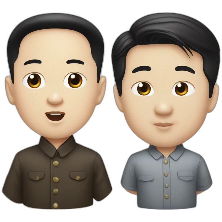 kim jong un's and joe biden's child emoji