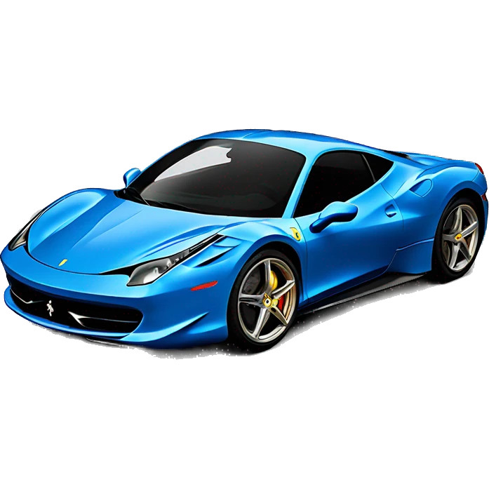 Blue Ferrari 458 emoji