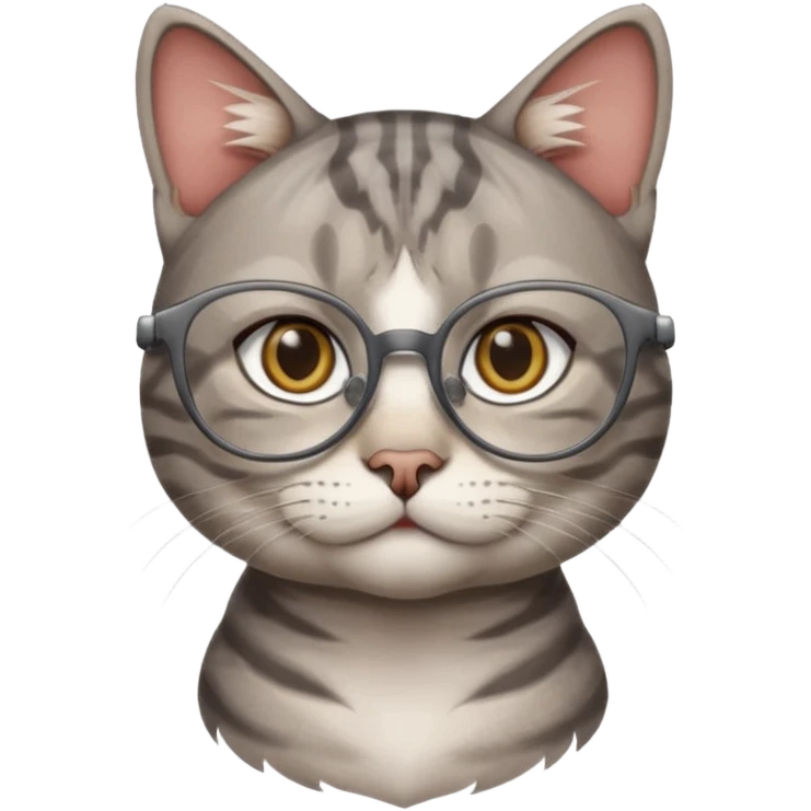 A philosopher cat emoji