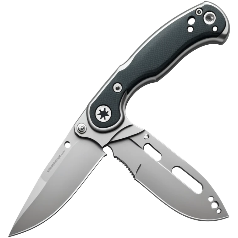 Spyderco folding knife with round hole in blade emoji