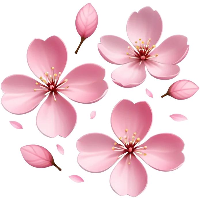 drifting cherry blossom petals emoji