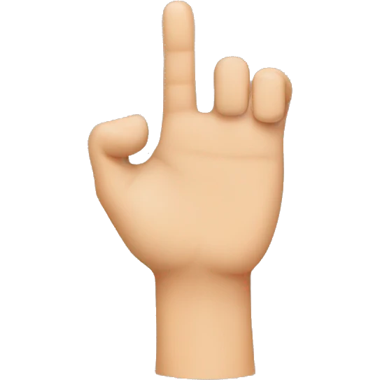 pop finger point tap emoji
