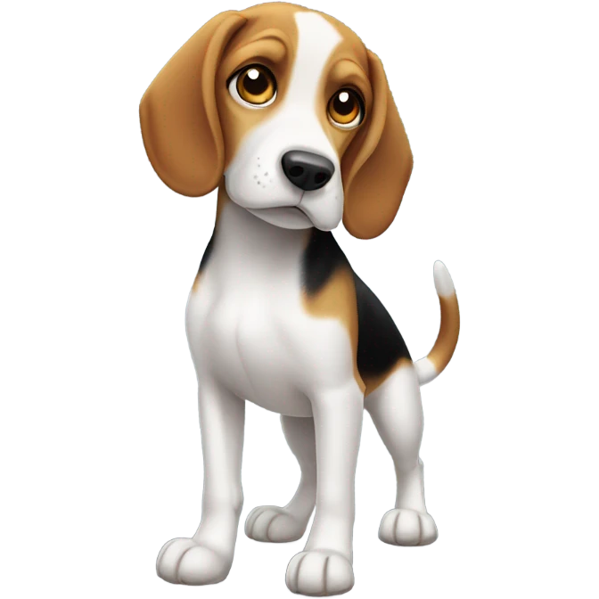 Beagle with one eye emoji