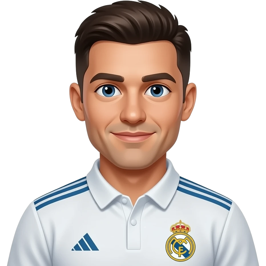 Azme al entrenador de futbol del real madrid. emoji