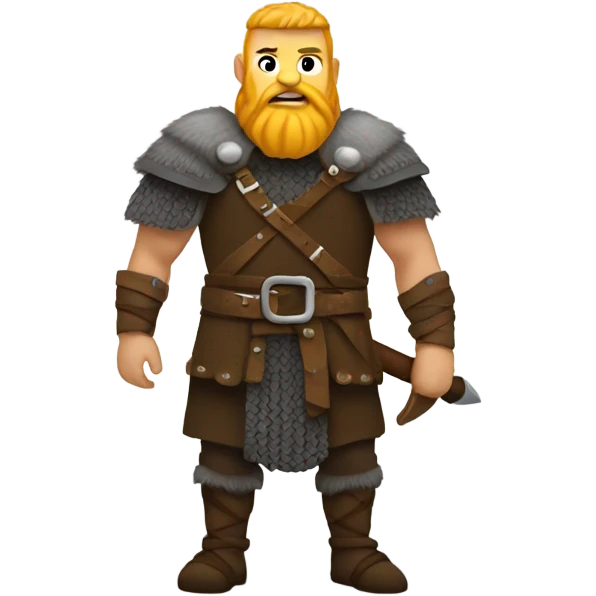 Viking in full height emoji