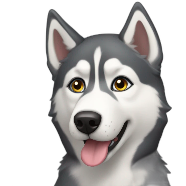 syberian husky no emoji