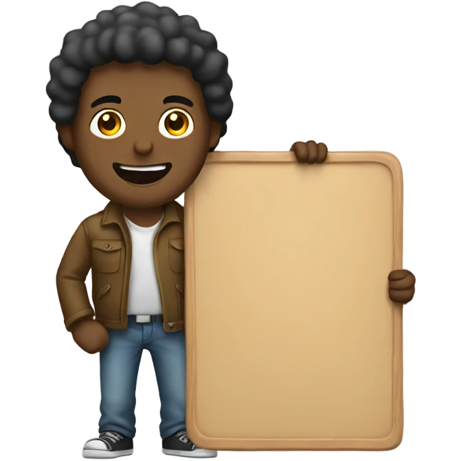 Guy with a board emoji