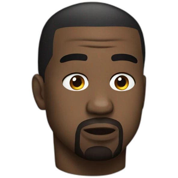kanye west face emoji