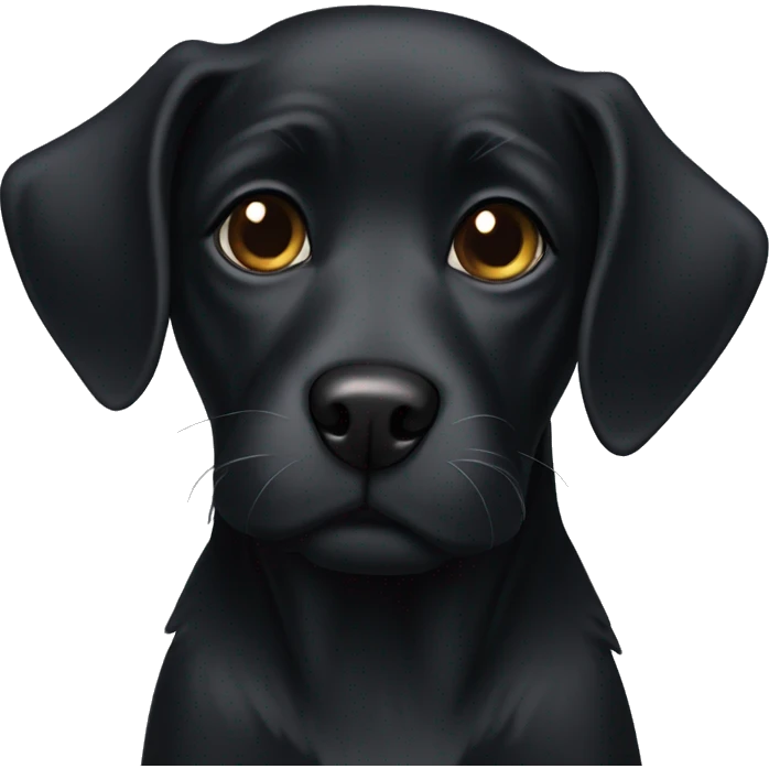 Black dog emoji
