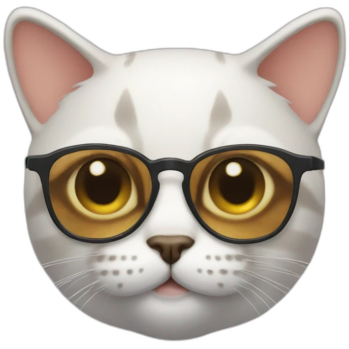 cat with glasses  emoji