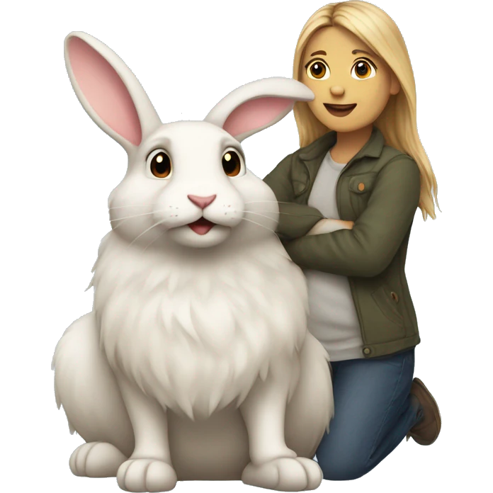 Carey with a rabbit emoji