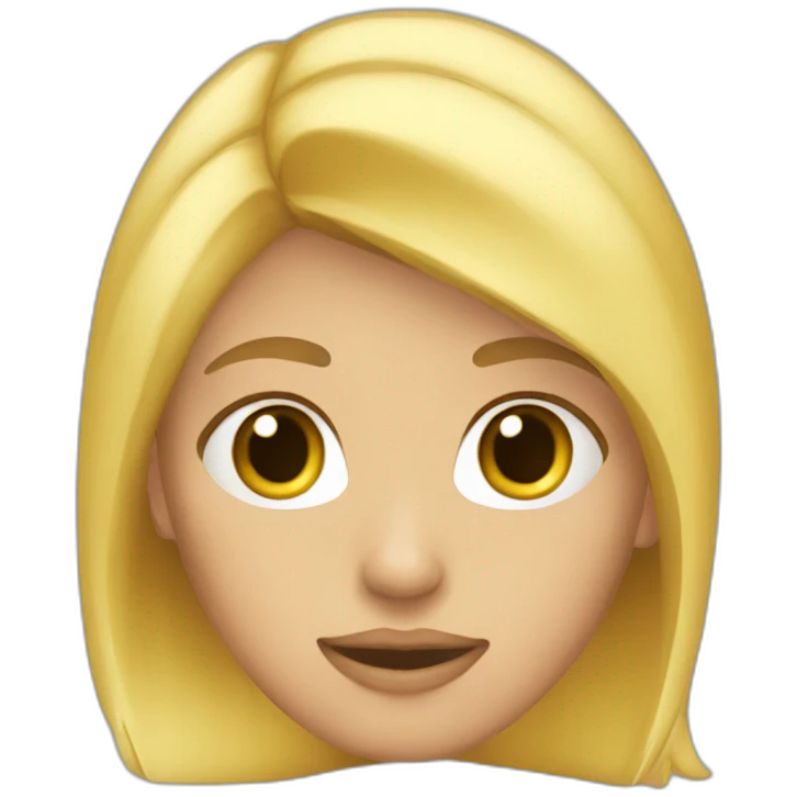 blonde-haired-girl-with-the-thoughts-What? emoji