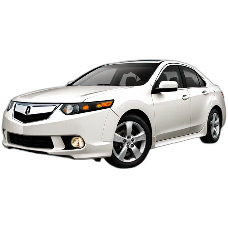 White 2012 Acura TSX emoji