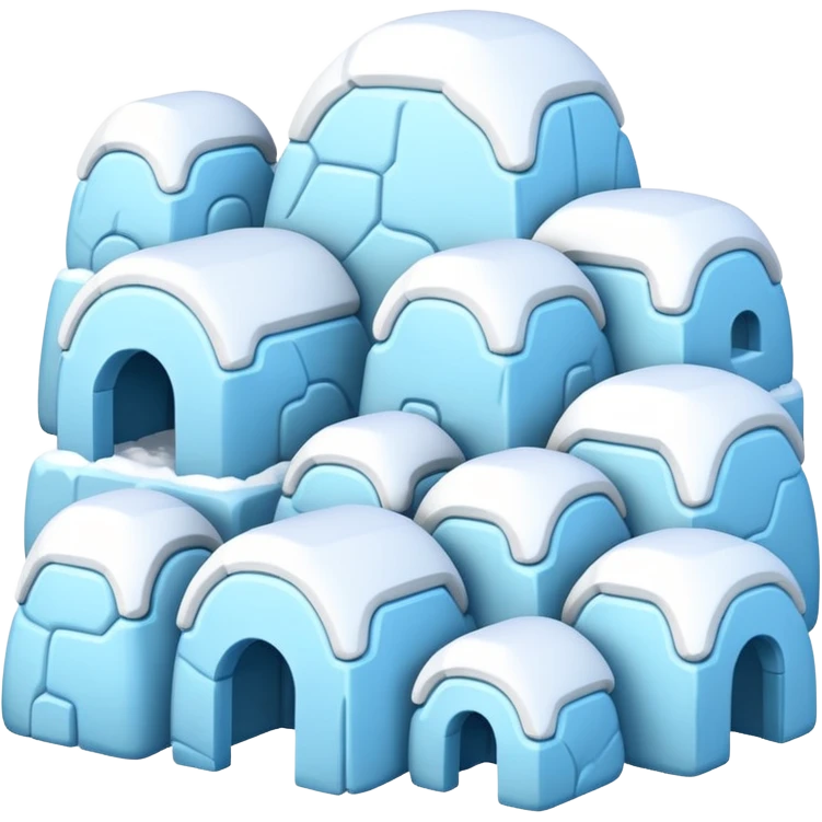 different type of igloos  emoji