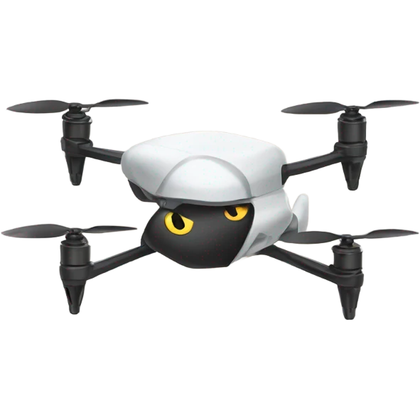 drone carrying cat  emoji