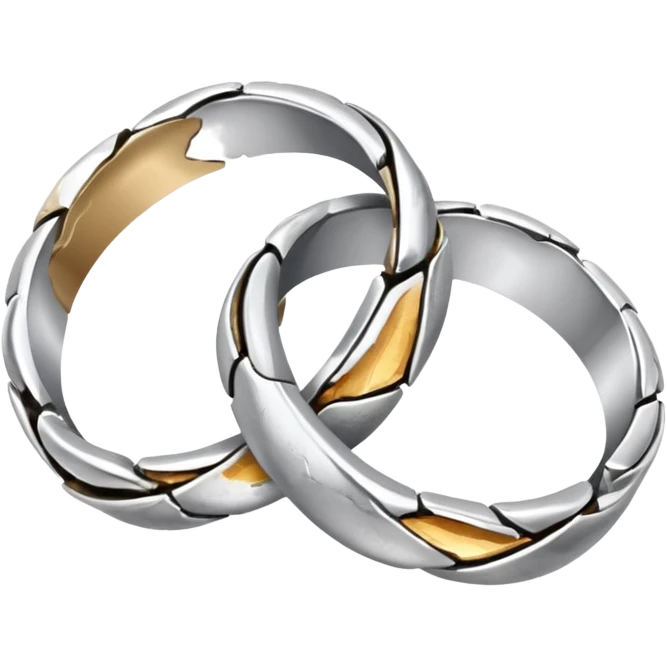 2 smashed wedding ring emoji