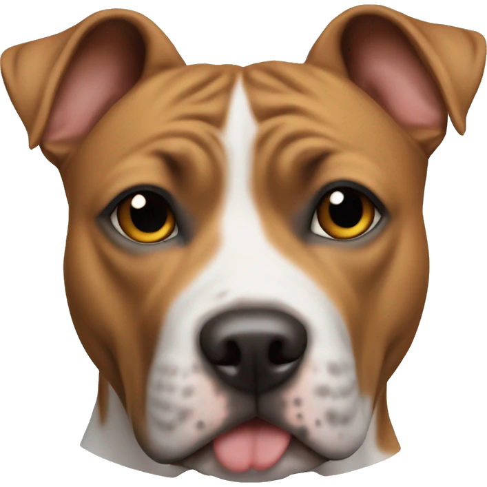 The dog is an American Staffordshire Terrier emoji