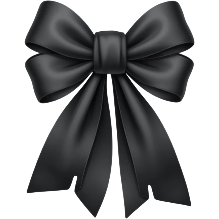 One Black ribbon for dead people honoring emoji