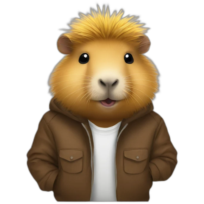 capybara german rave outfit emoji