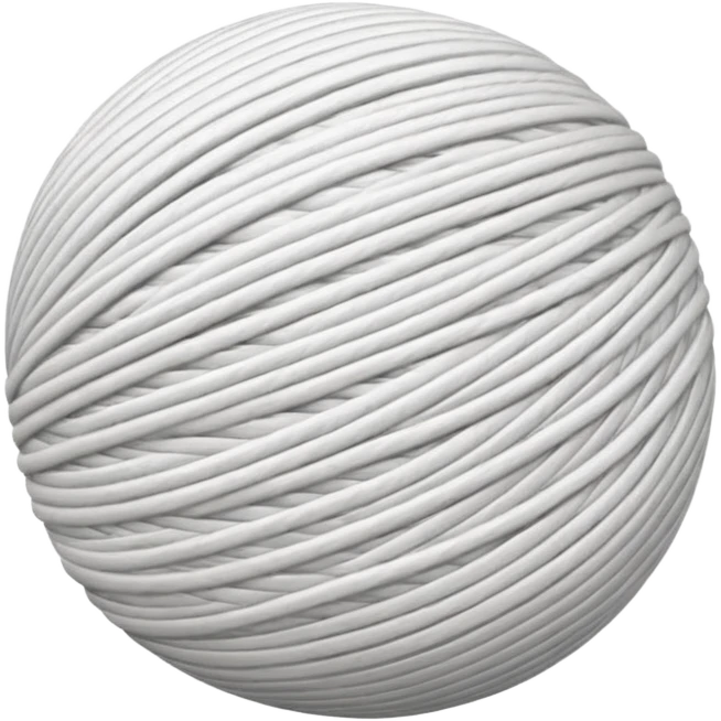 A ball of white thread emoji