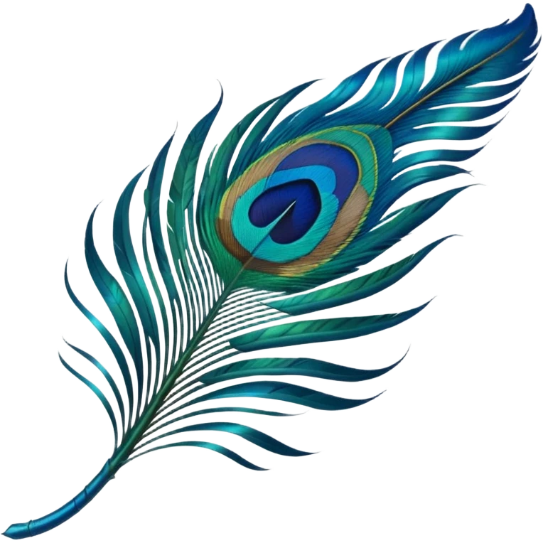 Peacock feather emoji