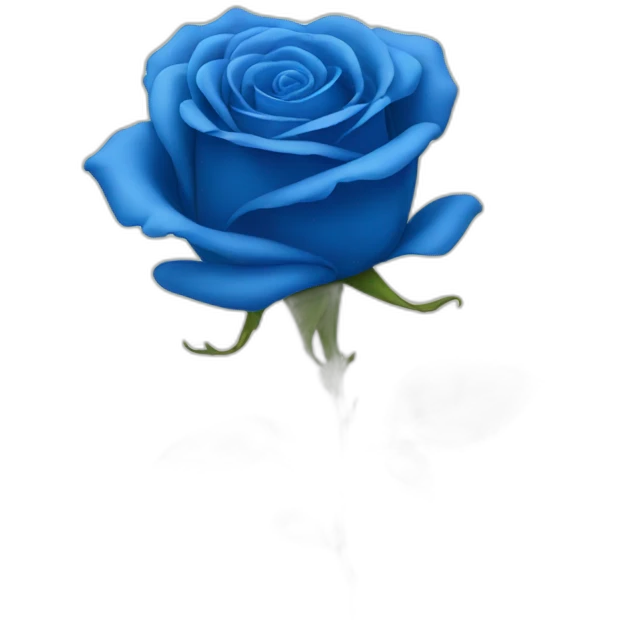 Blue rose emoji