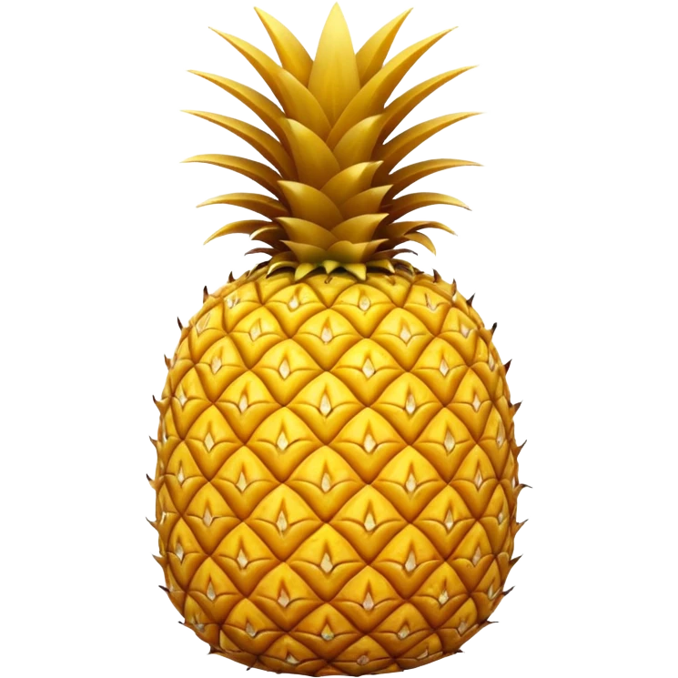 Upside down pineapple with no background emoji