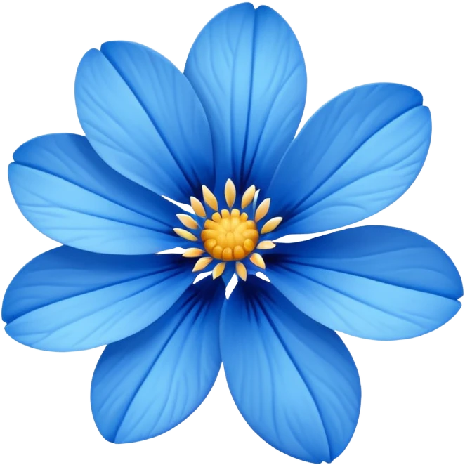 Blue flower emoji