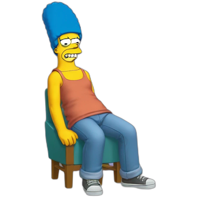 Homer simpson qui étrangle bart emoji