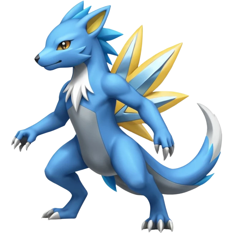 Manectric-Electrike-Amaura-Fakemon-fusion, full body emoji