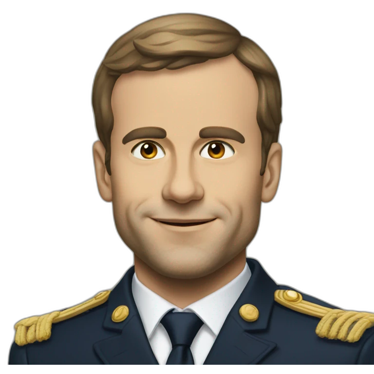 Macron sur marine emoji
