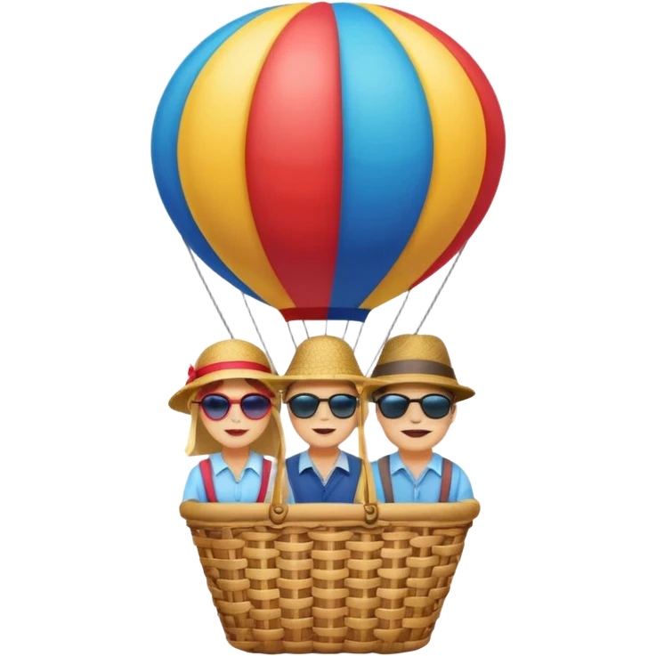 Passeio de balao emoji