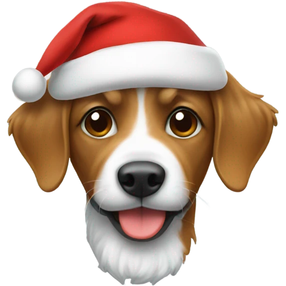 Doodle in Santa hat emoji
