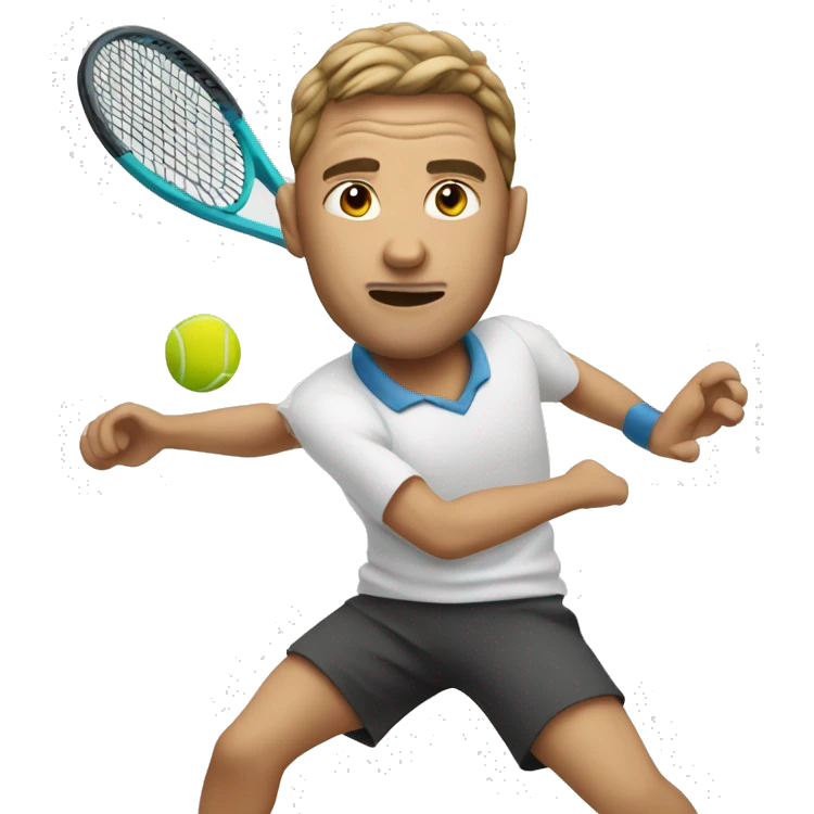 Man forehand tennis emoji