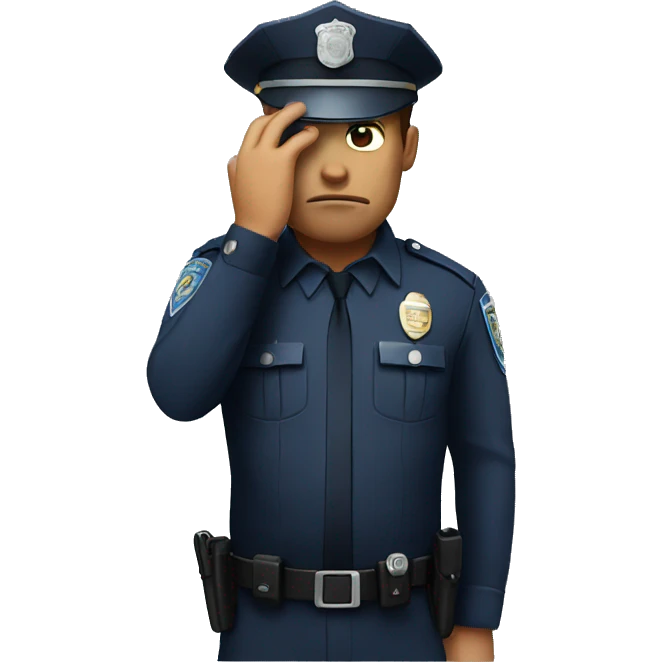 police facepalm emoji