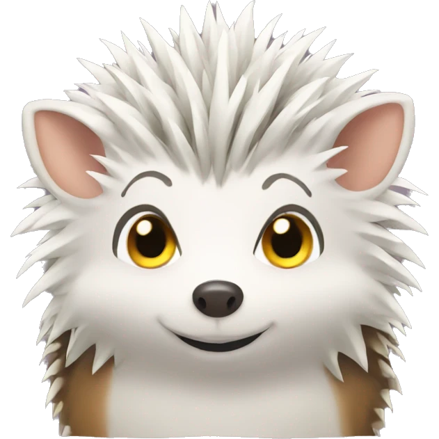 Hedgehog in anime style emoji