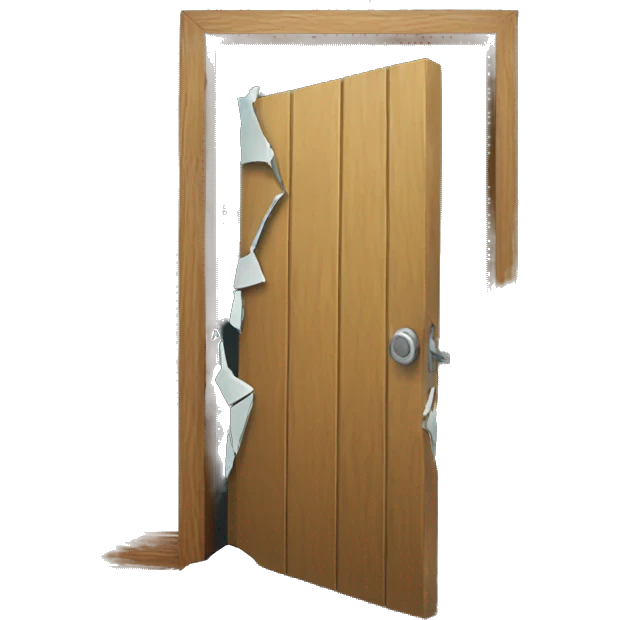 Broken door emoji