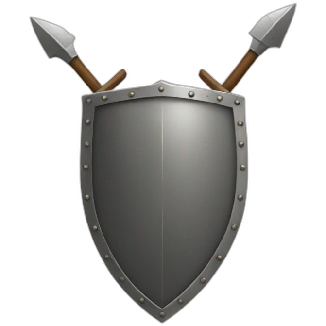 shield with spear emoji
