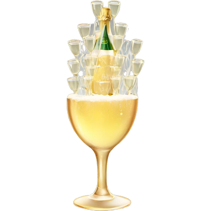 Champagne tower  emoji