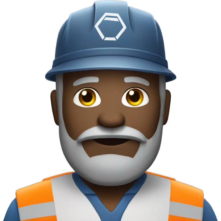 garbage man with grey beard emoji