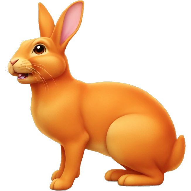 Orange rex bunny. emoji