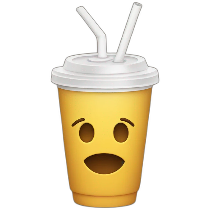 cup with straw emoji