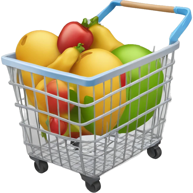 Shopping basket.  emoji