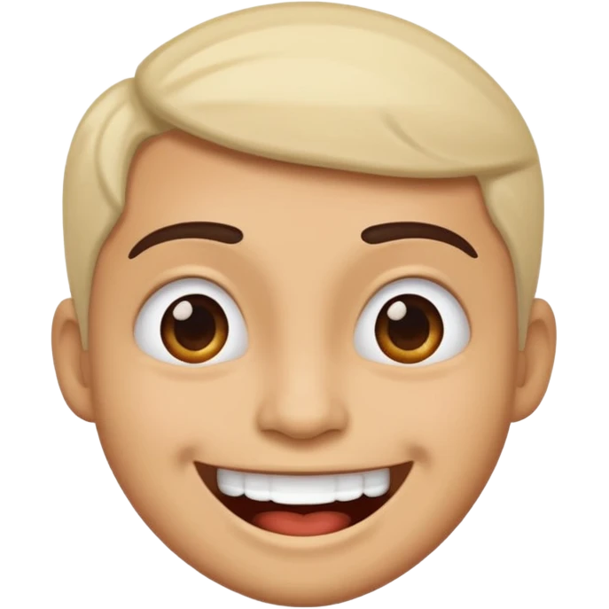 Smiley face mixed 🤗+😬 emoji