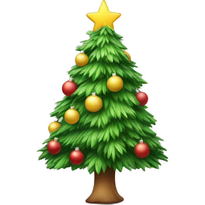 Cute Christmas tree emoji
