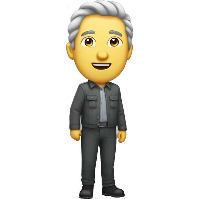 маленький стикер влюбленной пары с сердечком emoji