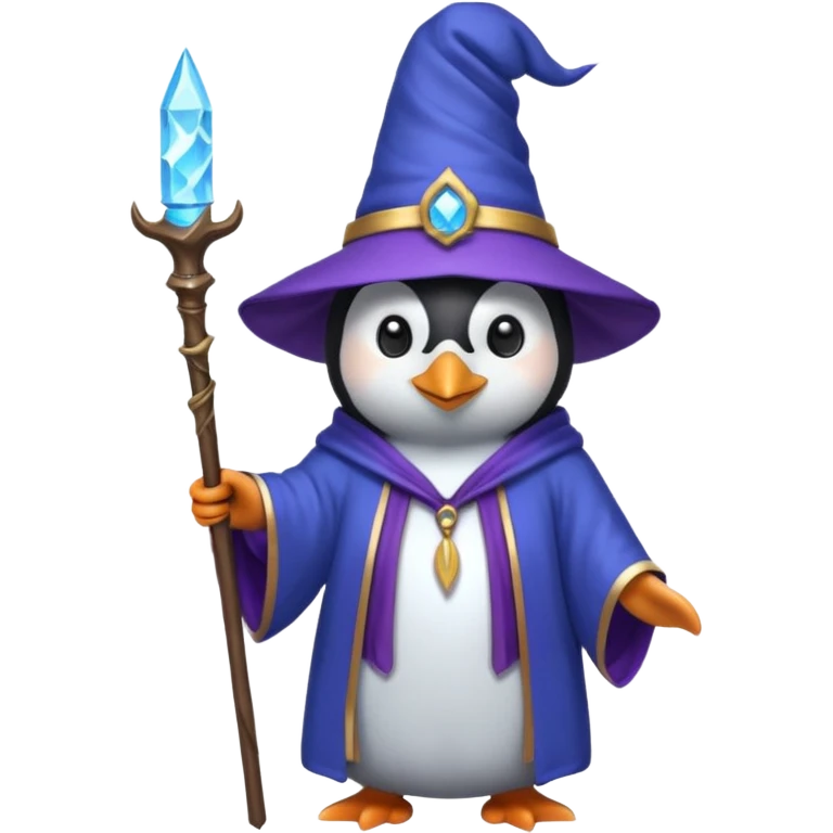 Penguin Wizard emoji