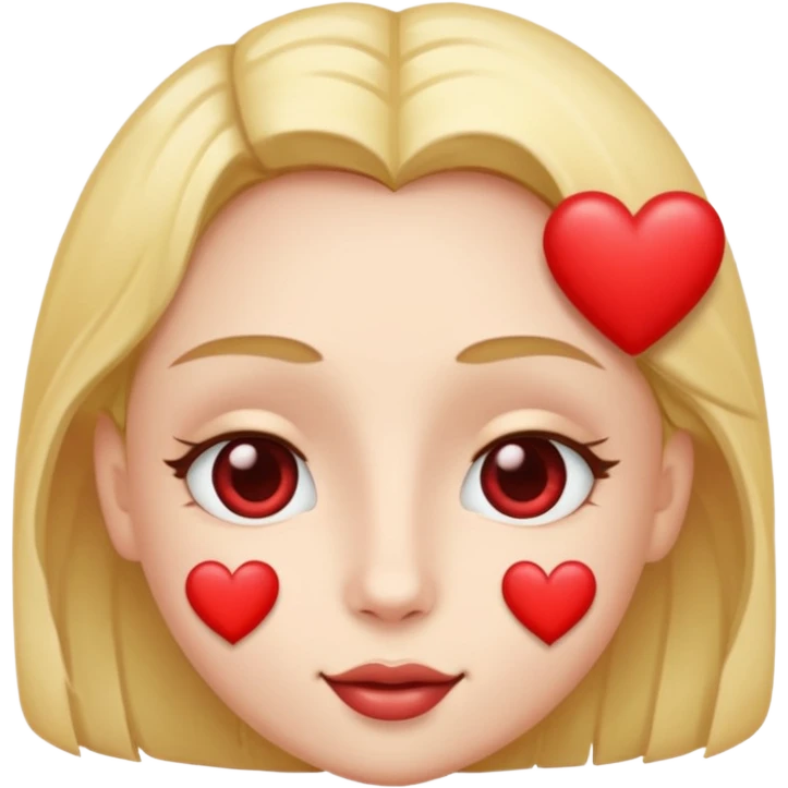 face with heart eyes and hearts floating around it emoji